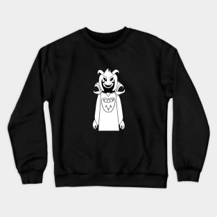 Asriel Undertale Simple Black and White Design Crewneck Sweatshirt